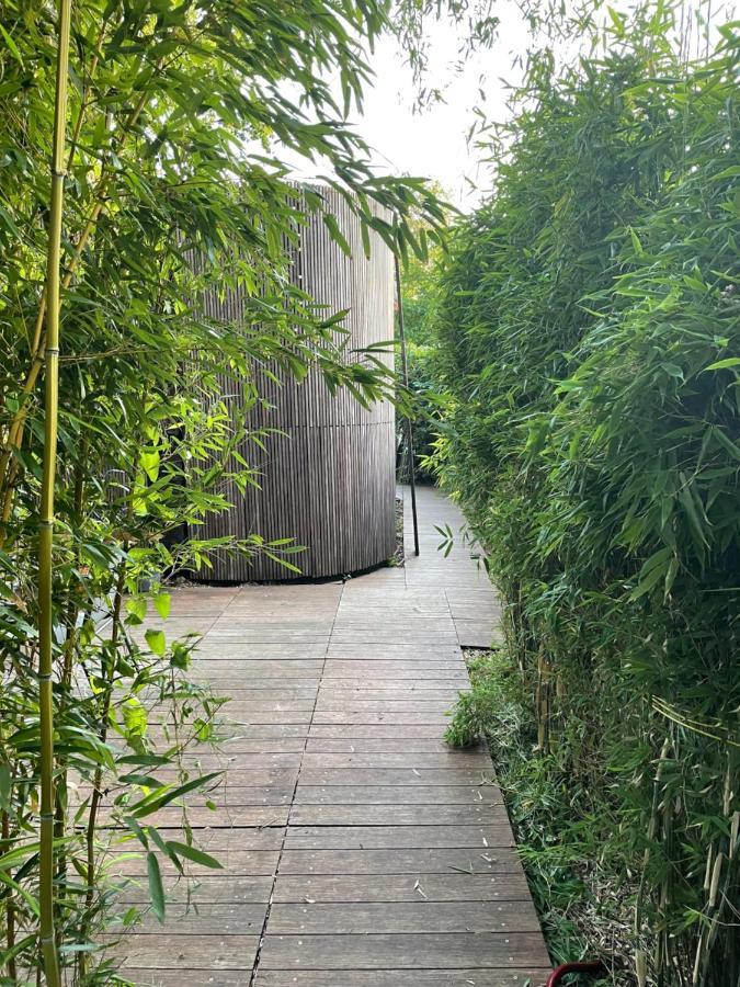Tiny-House Van Zeecontainers Bij Het Bos Oranjewoud Exteriör bild